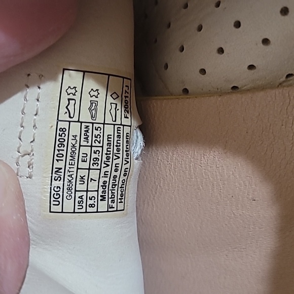 🌼 UGG TYE STARDUST GOLD METALLIC LACE UP SNEAKERS - Picture 11 of 12